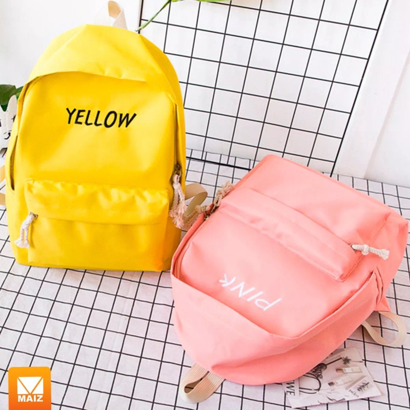 Maíz Mochila Escolar Bolsa Lapicera Casual Estudiante Juvenil