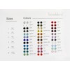 Beadsland Flat Back Rhinestones Sample Card Color Chart