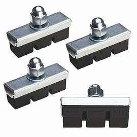 Wideskall® 2 Pairs High Grade 40mm Cycling Bicycle Bike Bolt On Brake Pads