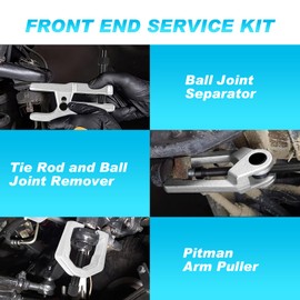 Nilight Ball Joint Separator, Pitman Arm Puller, Tie Rod End Tool, 5-in-1 Front End Service Set for Easy Removal, Splitter Removal Kit