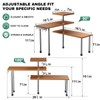 ZHWS Bathroom Counter Organizer Corner Countertop Shelf Adjustable 3 Tier