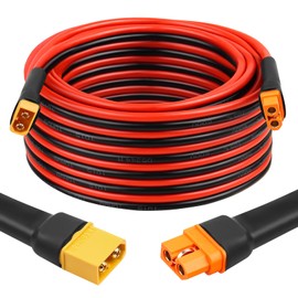 MOOKEERF XT60i to XT60 Extension Cable 10AWG 30FT XT60i Female to XT60 Male Connector Cable for Portable Power Station Solar Panel