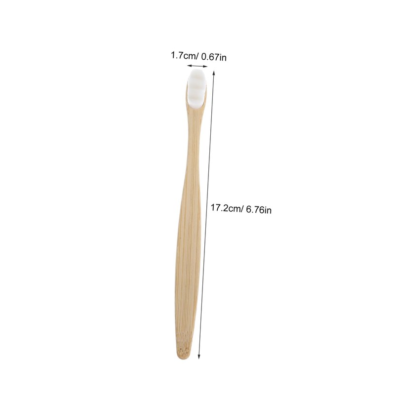 BIUDECO 5pcs Soft Adult Toothbrushes with Ergonomic Grip Minimalist Round