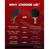 ZTTENLLY Ping Pong Paddle with Carbon Technology | Performance-Series,7-ply Finest