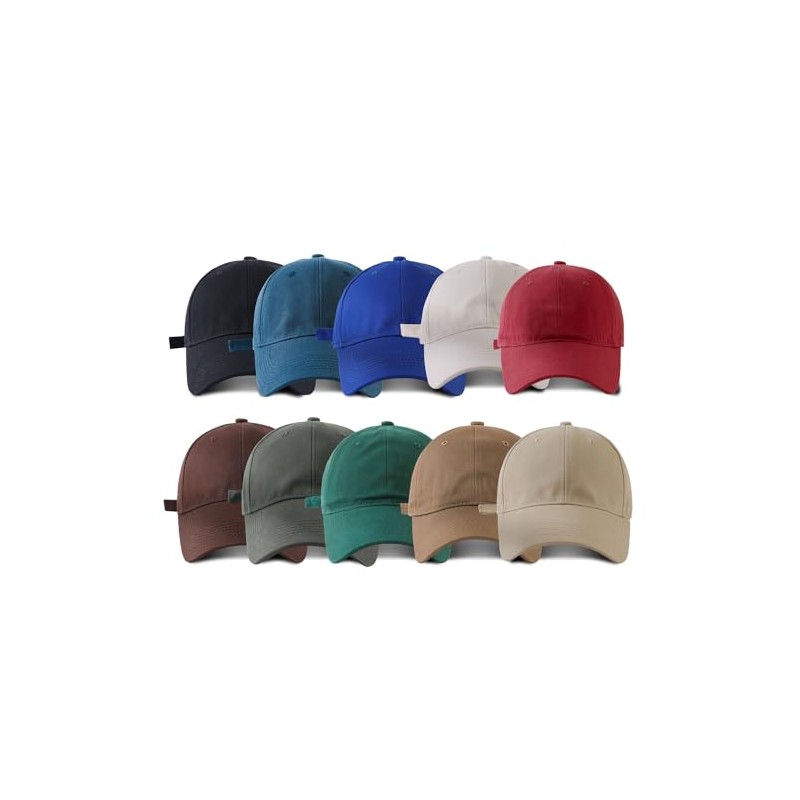 COTIDI Mens 100% Cotton Baseball Cap Adjustable Hat, taupe