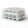 Top Shelf Elements Cupcake Carrier, EXTRA TALL LID, Green Cupcake