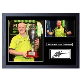 Stunning Quality Michael Van Gerwyn Signed/Autographed (A4 Framed 34cm x 24cm)