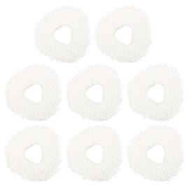 BOXOB 8pcs Replacement Mop Pads for Narwal Freo Pro X Ultra/Freo Z Ultra / T10 / J3 / J4, Premium Microfiber Washable Reusable Mop Cloth for Robot Vacuum Cleaner Accessories (White)