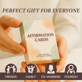 54 Badass Affirmation Cards for Women & Men - Watercolor Mindfulness Deck for Self Empowerment & Emotional Wellness - Daily Motivational Quotes & Positive Encouragement Gift - Stress Relief Therapy Cards