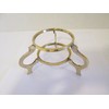 WLCelite G.I.I Solid Brass Double Ring Crystal Ball Stand, Gemstone