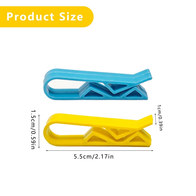 20Pcs Plastic Kitchen Garbage Bin Clip Set, Anti-Slip Fixation Clamp