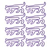 100Pcs Cute Paper Clips Animal Style Exquisite Bright Electroplated Anti