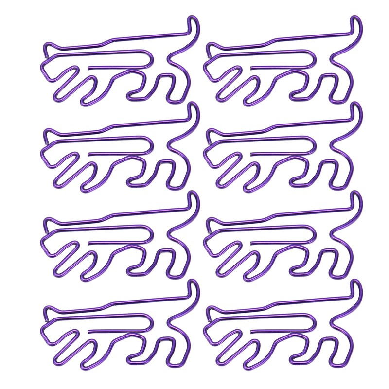 100Pcs Cute Paper Clips Animal Style Exquisite Bright Electroplated Anti