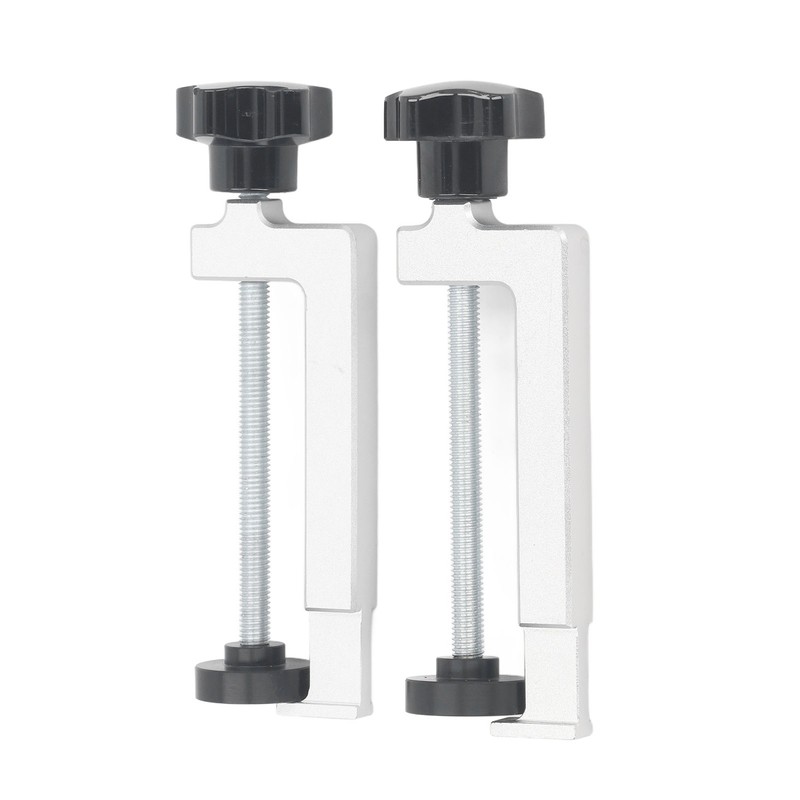2Pcs Woodworking Fence Clamp Aluminum Alloy Multifunctional Woodworking Fence Fixing
