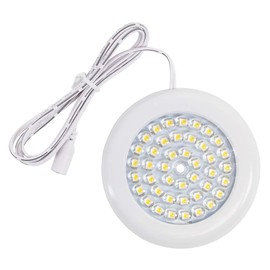 Lightkiwi W2399 3.5 inch Cool White LED Puck Light (White) (Power Supply Not Included)