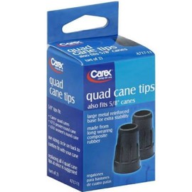 Carex Quad Cane Tips A717-11, 5/8 2 Each