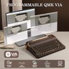 YUNZII QL75 Wireless Typewriter Hot Swap Retro Mechanical Keyboard,Punk Round
