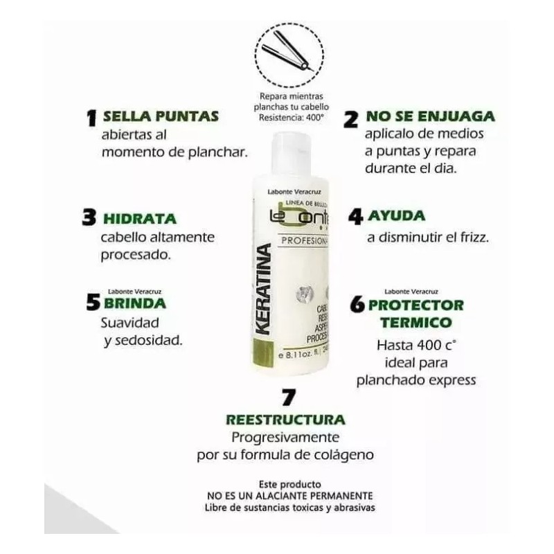 Labonté Keratina La Bonté 120ml Sella Puntas Y Alisa +