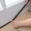ONLYKXY 1 Piece Weather Stripping, Soft Plastic Adhesive Weather Stripping,