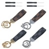 4Pcs Car Keychains, 4Pcs Small Screwdrivers, Leather Keychains, Universal Keychains,