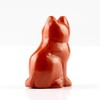50mm Red Jasper Cat Statue Feng Shui Crafts Carved Figurine