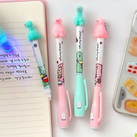 Secret pen for part-time jobs, Secret pen visible when illuminated by LED, Magic pen / 알바용 비밀펜 LED 비추면 보이는 시크릿펜 매직펜
