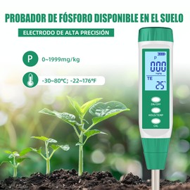 YIYEGO Digital Phosphorus Soil Tester for Gardeners, Phosphorus Meter Soil for Outdoor/Indoor, Potting Soil, Garden, Farm, Lawn, Vegetable Garden, Hydroponics