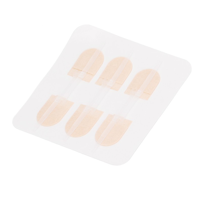 3 Strap Zipper Wound Closure Patches Breathable Seamless Elastic Zip