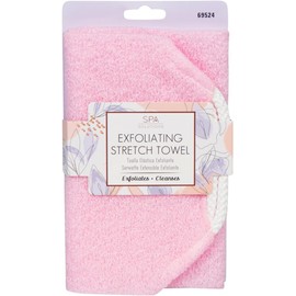 Toallas exfoliantes: azul/crema/rosa