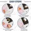 Zonon 500 Pcs Clear Labels Label Protector Clear Stickers Wafer