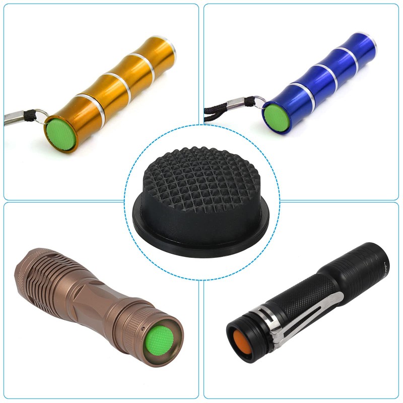 PATIKIL 0.51" LED Flashlight Switch Cap, 5 Pcs Silicone Soft