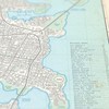 Gotham City - Vintage Style Plat Map - 16x20 Poster