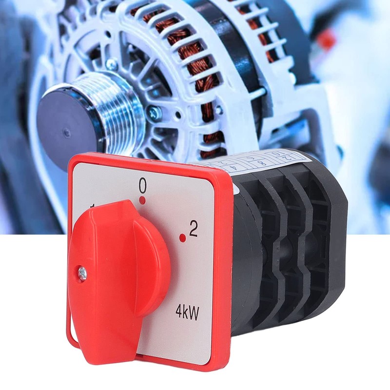 BERM Universal Changeover Switch Latching Rotary Knob 3 Pole 3