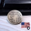 Universal Bronze CW Morse Code Decoder Chart Medal Coin Commemorative