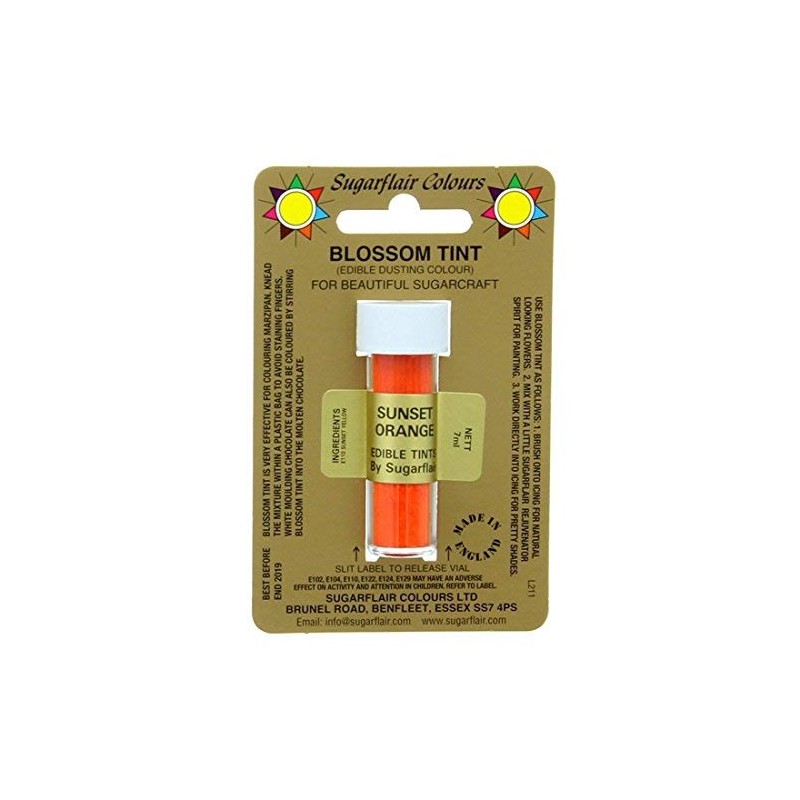 Sugarflair Blossom Tint Edible Dusting Colour - Sunset Orange
