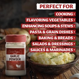 Eastanbul Fine Garlic Powder, 5.3oz, Premium Turkish Garlic Powder Fine, 100% Natural, Finely Ground Non-Granulated, Flavor Enhancing, Everyday Use, Culinary Grade, Farmfresh, Vegan