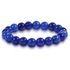 VDKIDKT Chakra Healing Bracelet 10mm Natural Lapis Lazuli Beads Bracelet