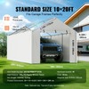 Carport Replacement Canopy Cover Side Wall 10 x 20 ft,