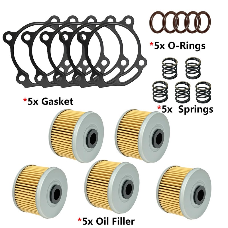 5 Pack Oil Filter & Gasket Kit for CBR 250R