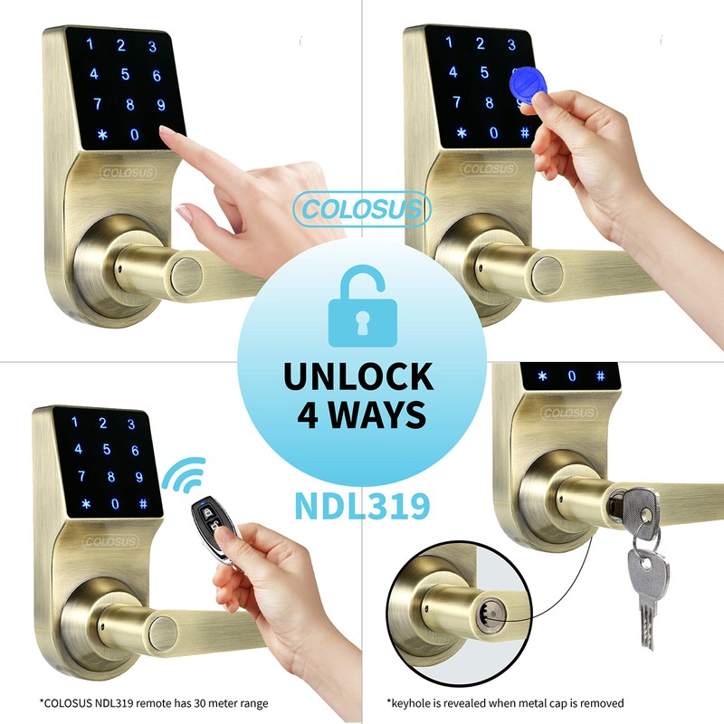 COLOSUS NDL319 Electronic Trusted Digital Keyless Door Lock for Home