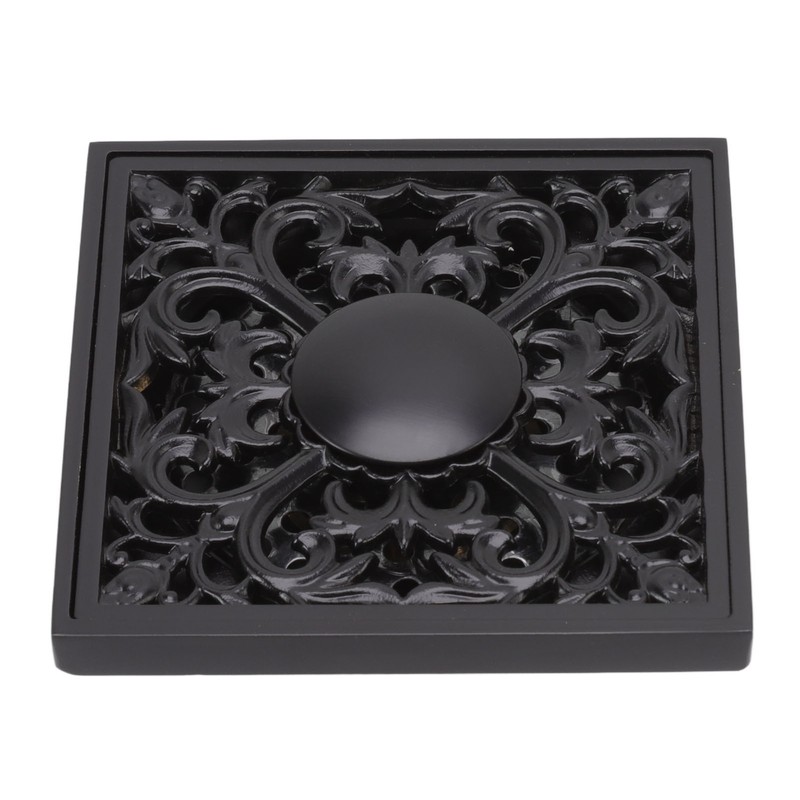 Floor Drain Quadrate Antique European Style Copper Stainless Steel Odor