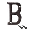 sourcing map House Letter, 3 Inch Cast Iron Letter B