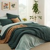 Bedsure Twin Comforter Set - 5 Pieces Forest Green Twin