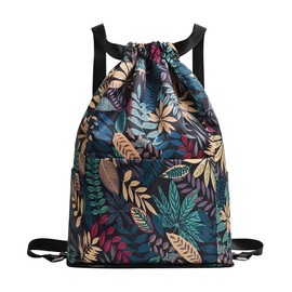 ANCLLO Foldable Large Capacity Travel Sports Backpack,Drawstring Gym Bags,Waterproof Swimming Bag,Large Travel Beach School Bag,Sports Backpacks for Shopping Yoga