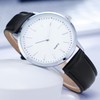 NUOVO Men's Watch Leather Wrist Watch Modern Classic Quartz Watch
