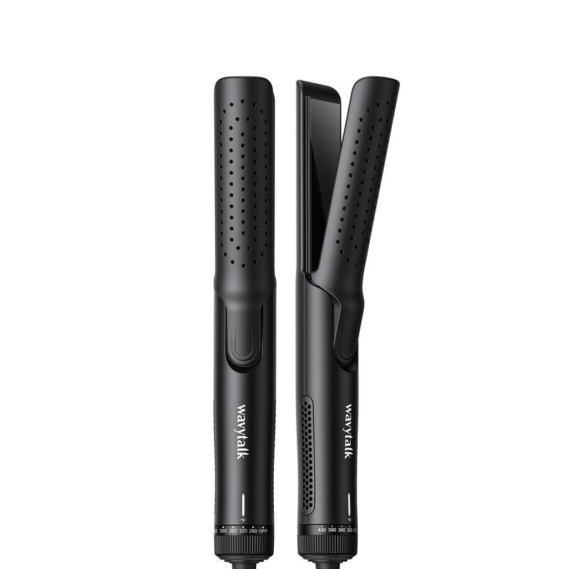 Wavytalk Cool Curl Airflow Styler, 2 in 1 Flat Iron