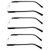 V.W.E. 3 Pairs Men Women Rectangular Lightweight Rimless Reading Glasses