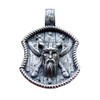 Viking Pendant Sterling Silver 925 Odin Head Norse Pagan Handmade