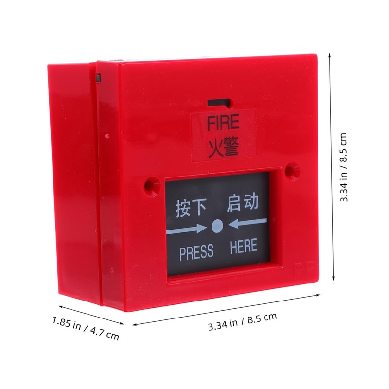 Zerodeko Emergency Fire Safety Alarm Button Glass Break Alarm for