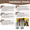115757 Excavator Hydraulic Hose Thread Connector Compatible with AGT, TPM,